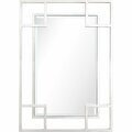 Camden Isle 29 x 42 in. Kinney Rectangular Wall Mirror, Silver 86409